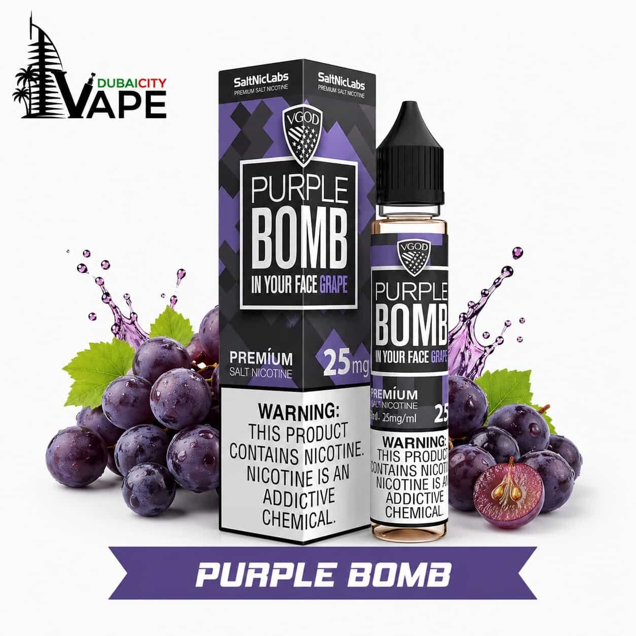 VGOD Saltnic Purple Bomb – 30ml in Dubai VGOD Saltnic Purple Bomb – 30ml in Dubai