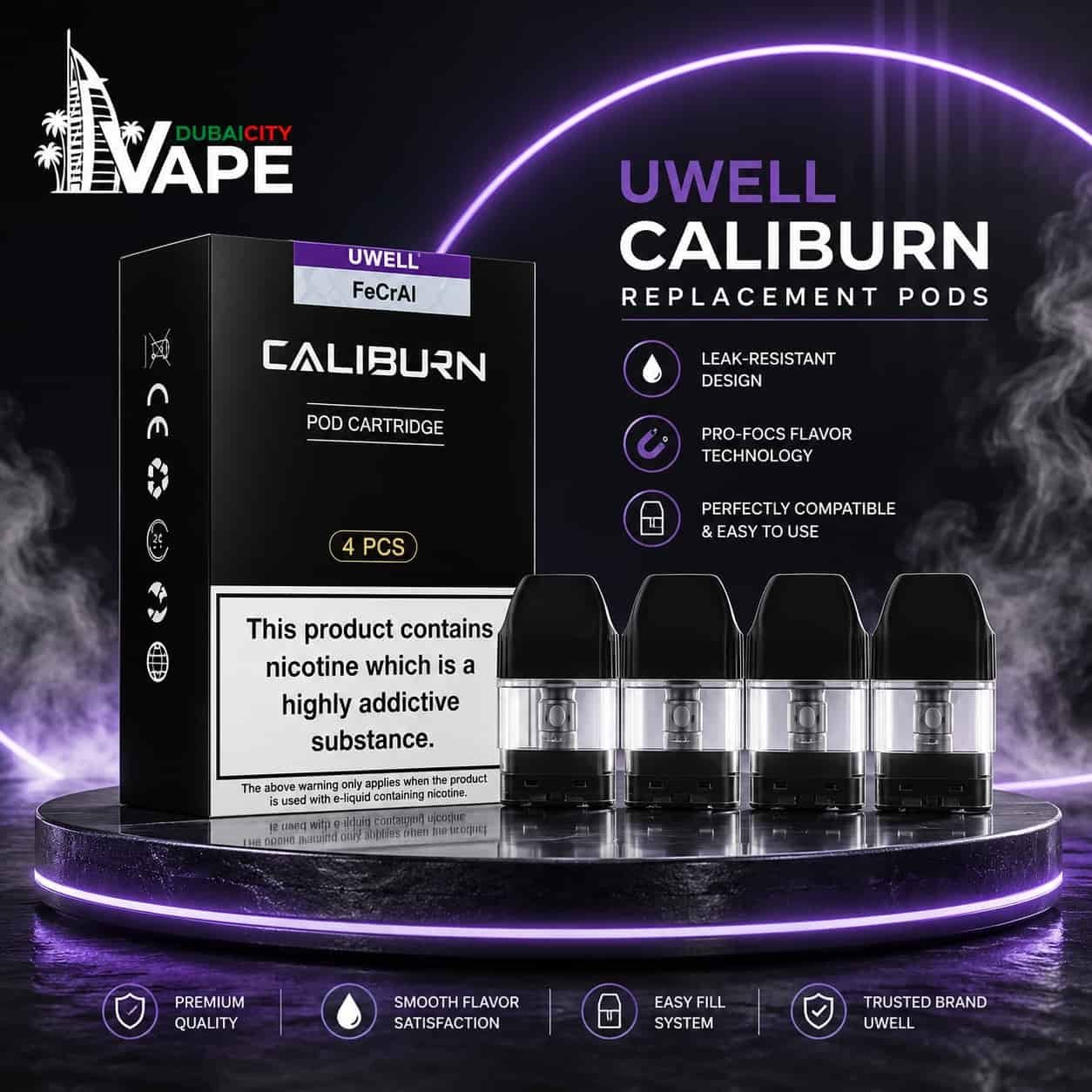 Uwell Caliburn Replacement Pods in UAE Uwell Caliburn Replacement Pods in UAE