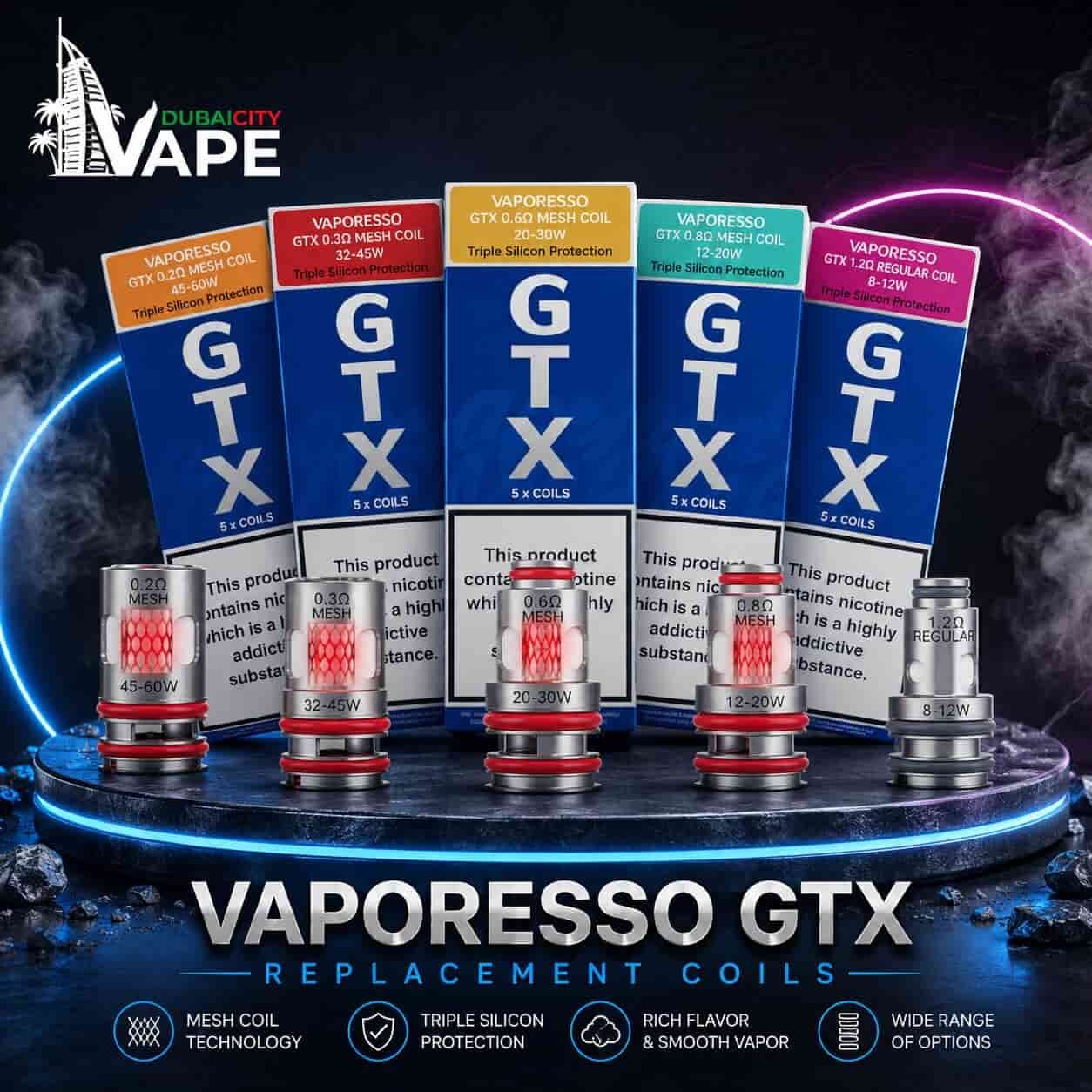 Vaporesso GTX Replacement Coils in Dubai Vaporesso GTX Replacement Coils in Dubai