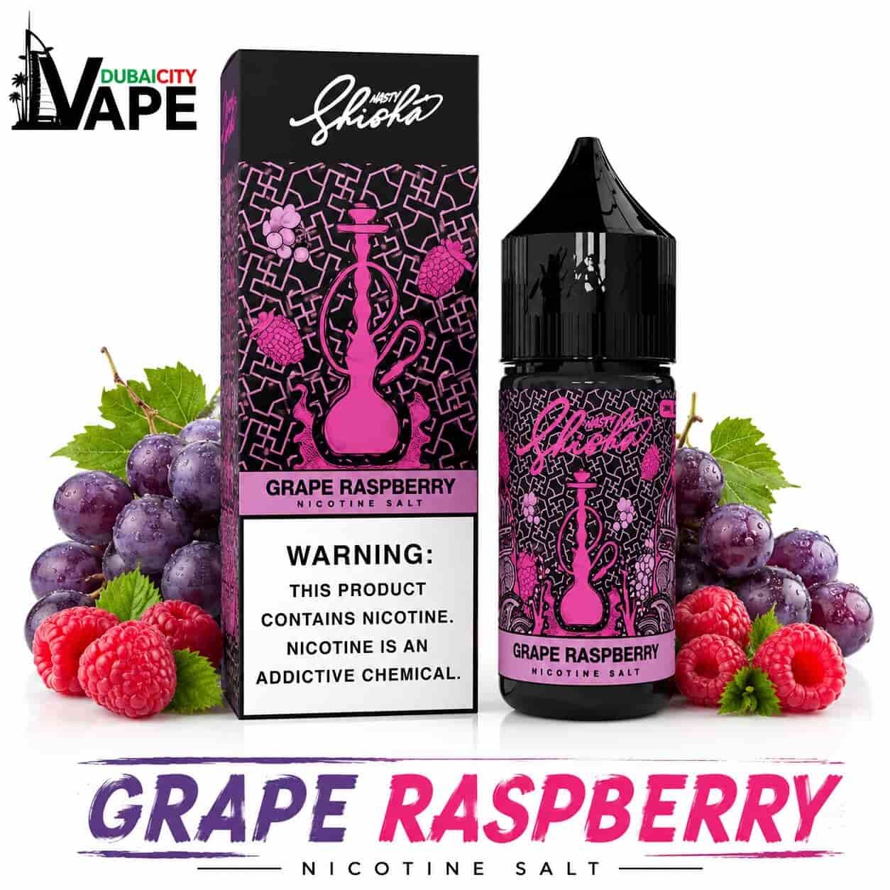 Grape Raspberry by Nasty Shisha Nicotine Salt – 30ml UAE Grape Raspberry by Nasty Shisha Nicotine Salt – 30ml UAE