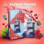 ElfBar TE6000 Puffs Disposable Cranberry Grape in Dubai