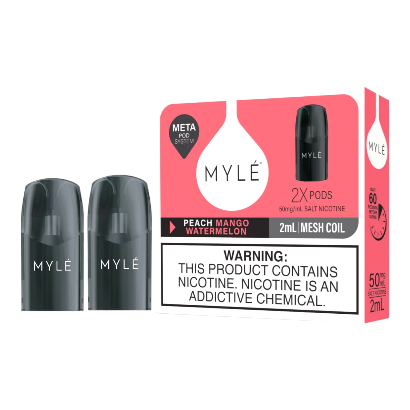 Myle Meta V5 Peach Mango Watermelon Pods Myle Meta V5 Peach Mango Watermelon Pods
