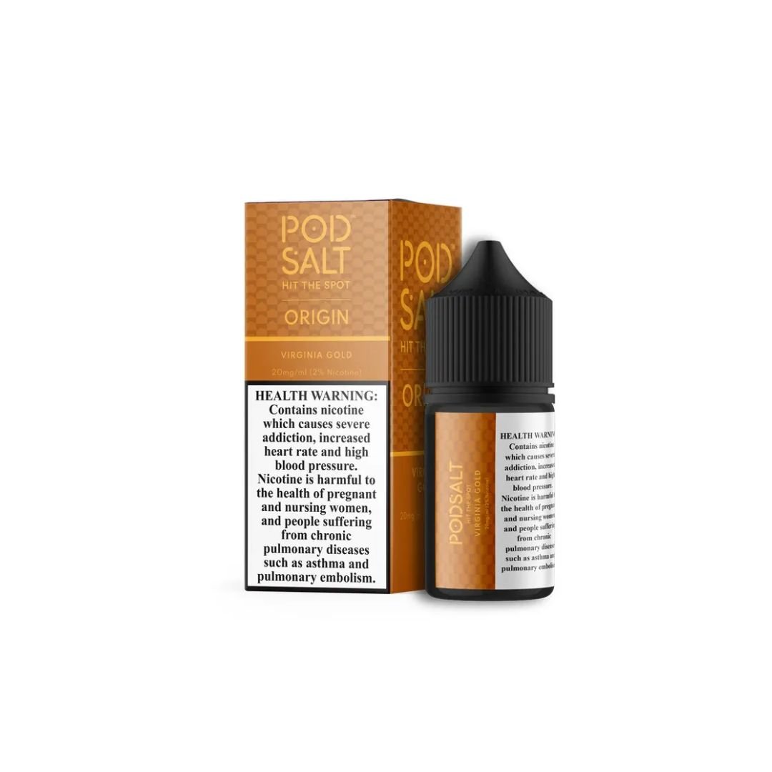 Pod Salt Origin Virginia Gold Saltnic 30ml Pod Salt Origin Virginia Gold Saltnic 30ml