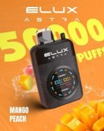 Elux Astra 50000 Puffs Disposable Vape Mango Peach in UAE