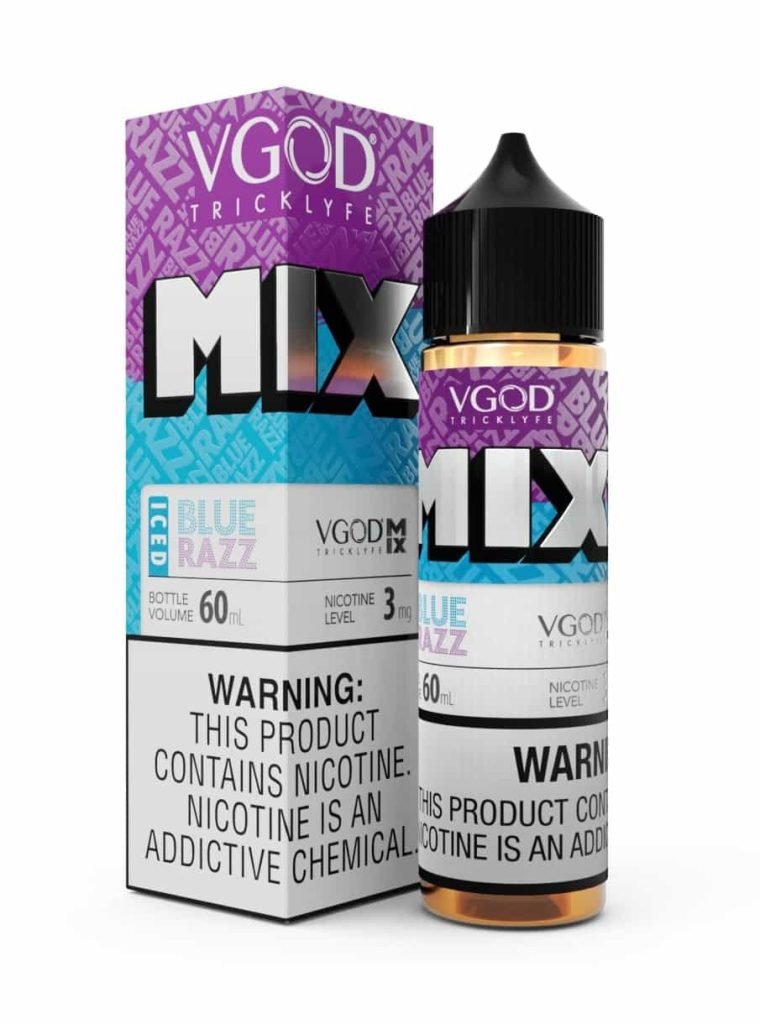 VGOD Mix Iced Blue Razz Freebase E-Liquid in UAE