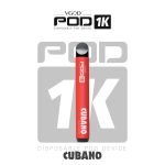 Vgod Pod 1k Disposable Device (1,500 Puffs) Cubano in Dubai
