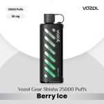 Vozol Gear Shisha 25000 Puffs DTL Disposable Pod Berry Ice in UAE