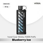 Vozol Gear Shisha 25000 Puffs DTL Disposable Pod Blueberry Ice in UAE
