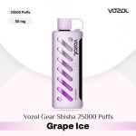 Vozol Gear Shisha 25000 Puffs DTL Disposable Pod Grape Ice in Dubai