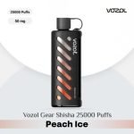 Vozol Gear Shisha 25000 Puffs DTL Disposable Pod Peach Ice in UAE