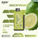 Zgar Sorna Boost 50000 Puffs Disposable Vape Lemon Lime in UAE