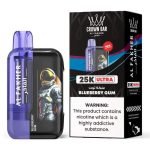 Al Fakher Crown Bar Ultra 25K Puffs Disposable Blueberry Gum in UAE