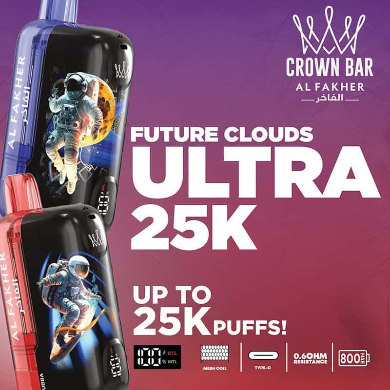 Al Fakher Crown Bar Ultra 25K Puffs Disposable in Dubai