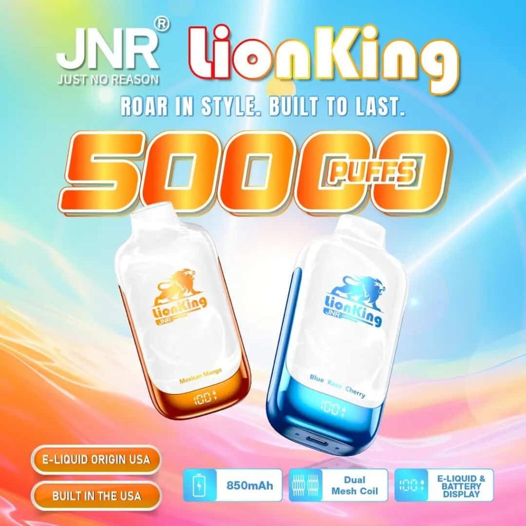 JNR Lion King 50000 Puffs Disposable Vape 50mg Dubai