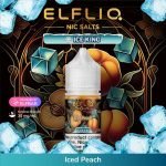 ELFLIQ Nic Salts Ice King Iced Peach in Dubai